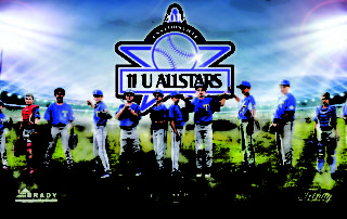 skull media - 11u allstars - banner with sponsors - banner