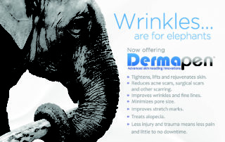 skull media - postcard - dermapen- ElephantPostcard_front
